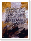 Letter 4, 2001 Acryl/Lack/Papier auf Holz 85x100x5,5 cm